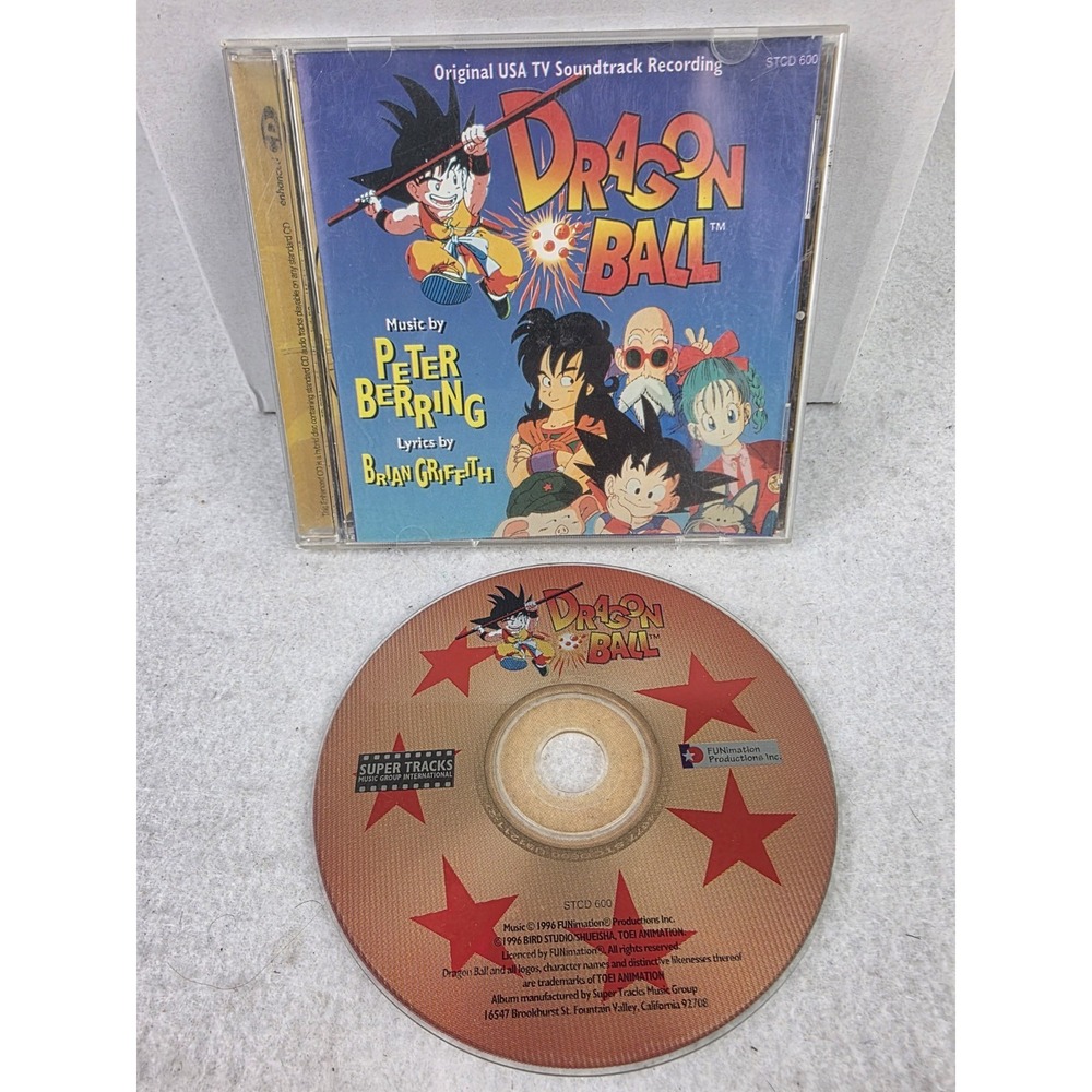 Vintage 1996 Dragon Ball Original USA TV Soundtrack Recording CD Funimation